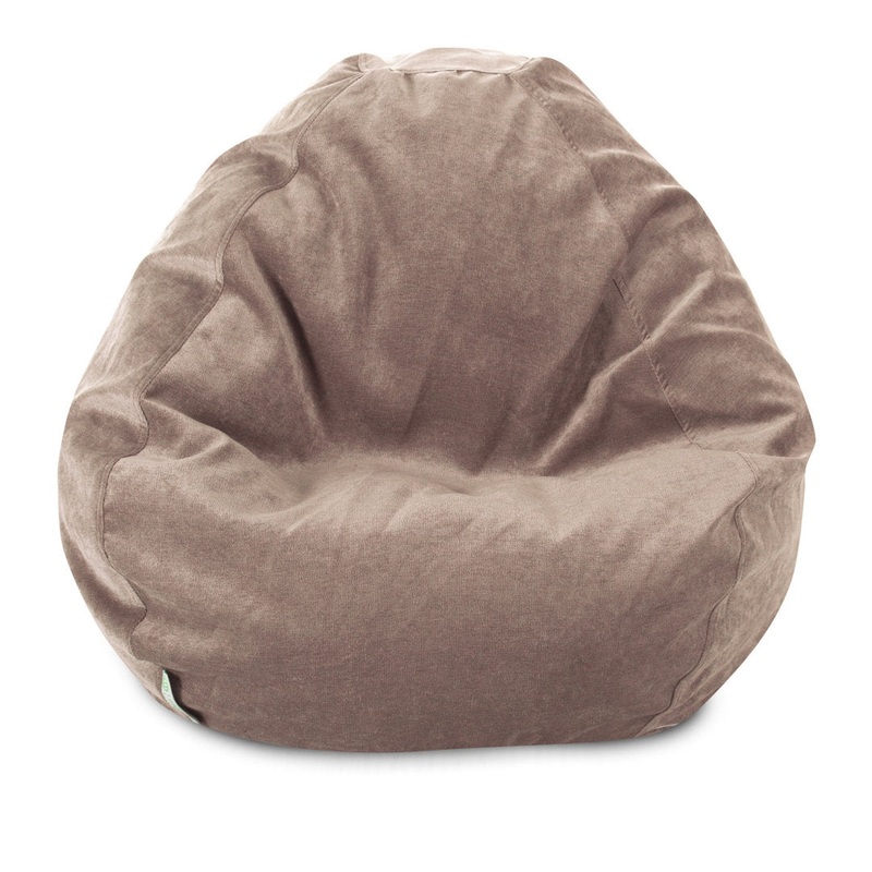 Standard Bean Bag Chair Trule Upholstery Color: Pearl Size: 23” H x 35” W x 35” D