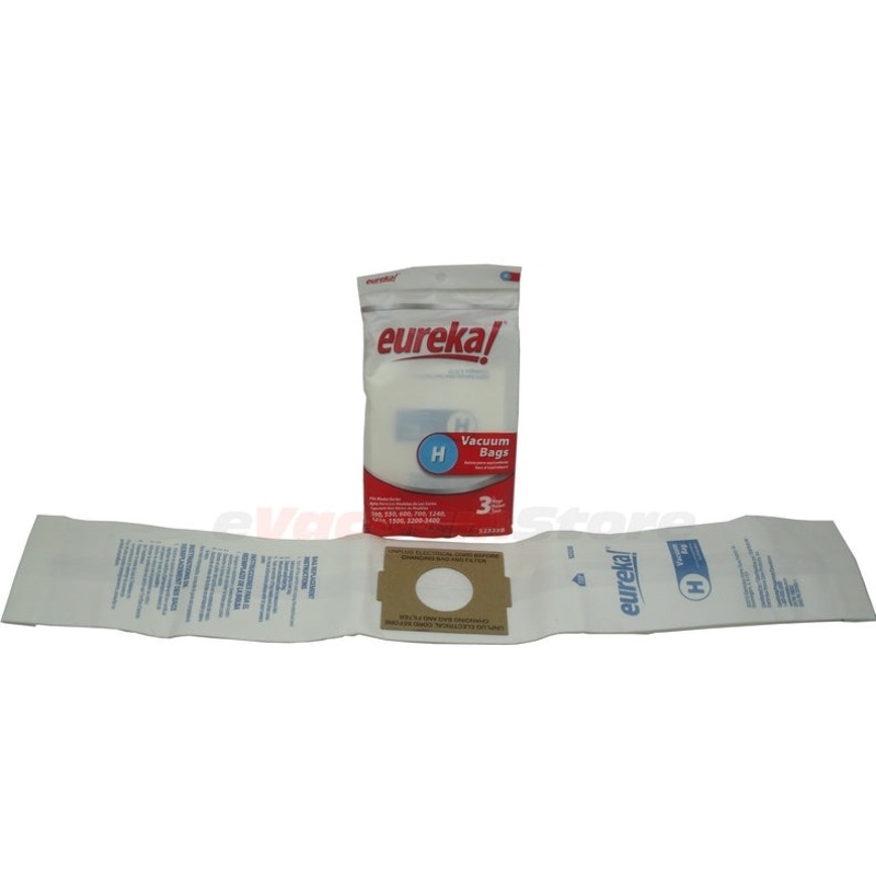 Eureka Style H Vacuum Bags Genuine 3 pack