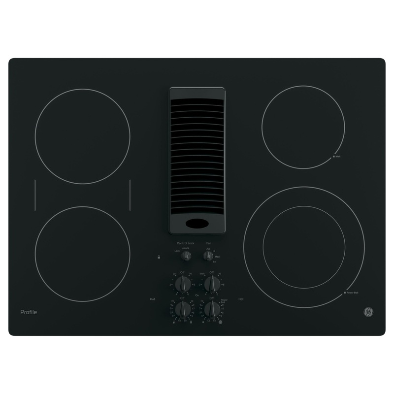 Ge Appliances PP9830DRBB Ge Profile 30″ Downdraft Electric Cooktop