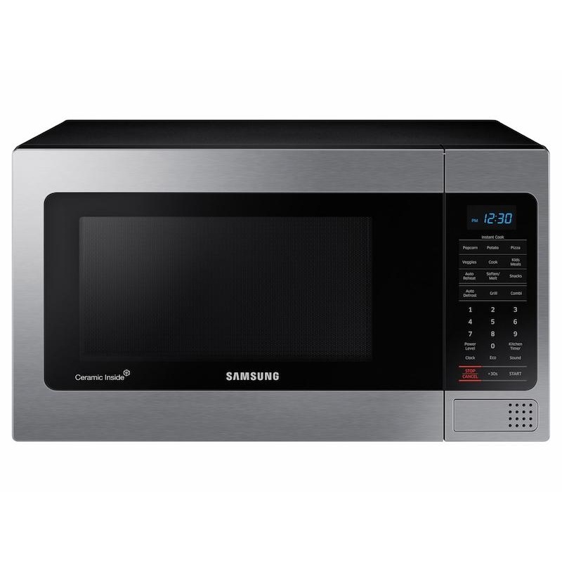 Samsung 1.1 cu. ft Countertop Microwave with Grilling Element in Stainless Steel