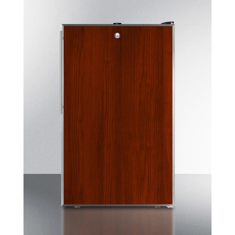 Summit FS408BLBIFRADA Ada Compliant 20″ Wide Built-In Undercounter All-Freezer, -20 C Capable With A Lock And Stainless Steel Door Frame For Slide-In Custom Panels