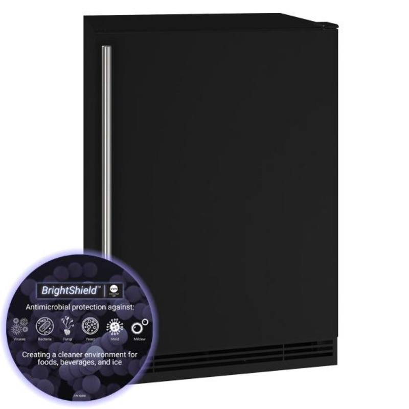 U-Line UHRE124BS81A Hre124 24″ Refrigerator With Black Solid Finish (115V/60 Hz Volts /60 Hz Hz)