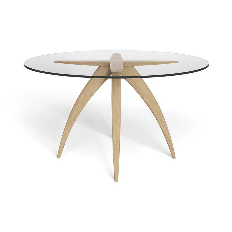 Ella Round Dining Table – Glass Top