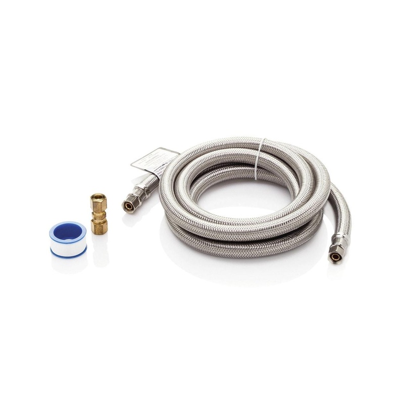 Frigidaire 5304437642 6′ Long Stainless Steel Braided Refrigerator Water Supply Line