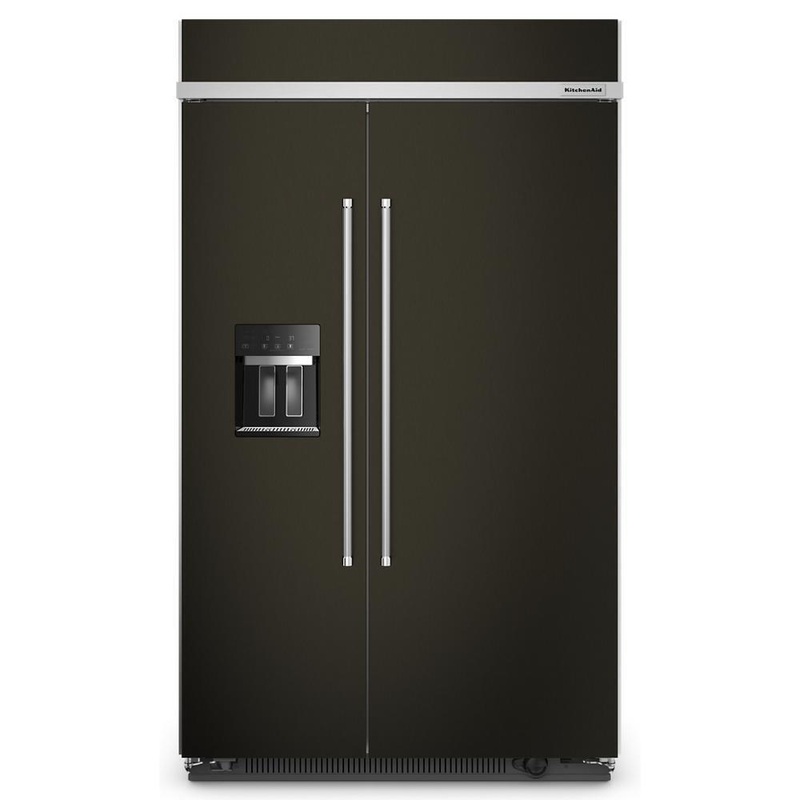Kitchenaid KBSD708MBS 29.4 Cu. Ft. 48″ Built-In Side-By-Side Refrigerator With Ice And Water Dispenser