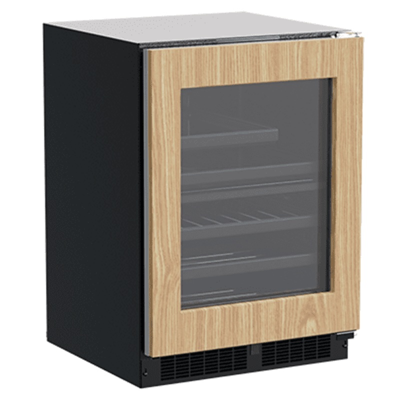 Marvel MLBD224IG01A 24-In Built-In Dual Zone Wine And Beverage Center With Door Style – Panel Ready Frame Glass