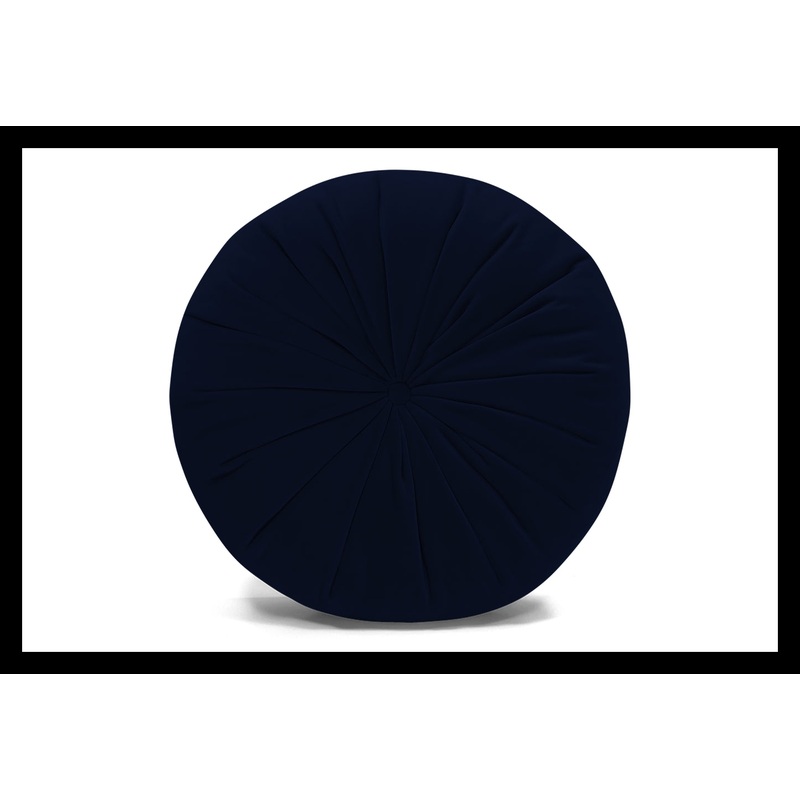 Minka Pleated Round Pillow With Insert 15″x15″