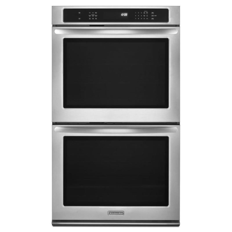 Kitchenaid KEBS209BSS 30-Inch Convection Double Wall Oven, Architect Series II – Stainless Steel