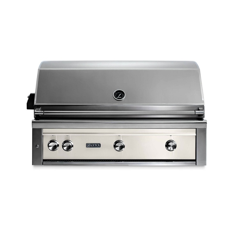Lynx L42TRGLNG 42″ Built-In Grill – 1 Trident W/ Rotisserie – Glacier