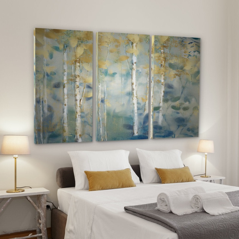 Gilded Forest II’ Multi-Piece Image on Wrapped Canvas Red Barrel Studio Overall Size: 24″ H x 36″ W x 1.5″ D