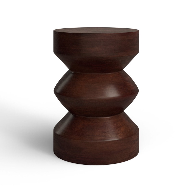 Maberley 18” Tall Solid Wood Pedestal End Table Birch Lane