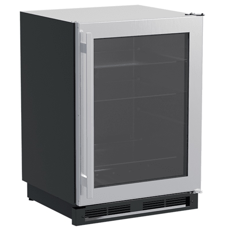 Marvel MLBV024SG01B 24-In Built-In High-Capacity Beverage Center With Door Style – Stainless Steel Frame Glass