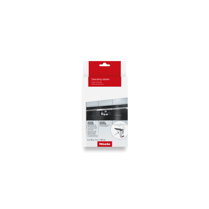 Miele GPDCCX0061T Descaling Tablets, 6 Tablets – For Coffee Machine, Steam Oven, Fashionmaster, Oven/Range With Moisture Plus.