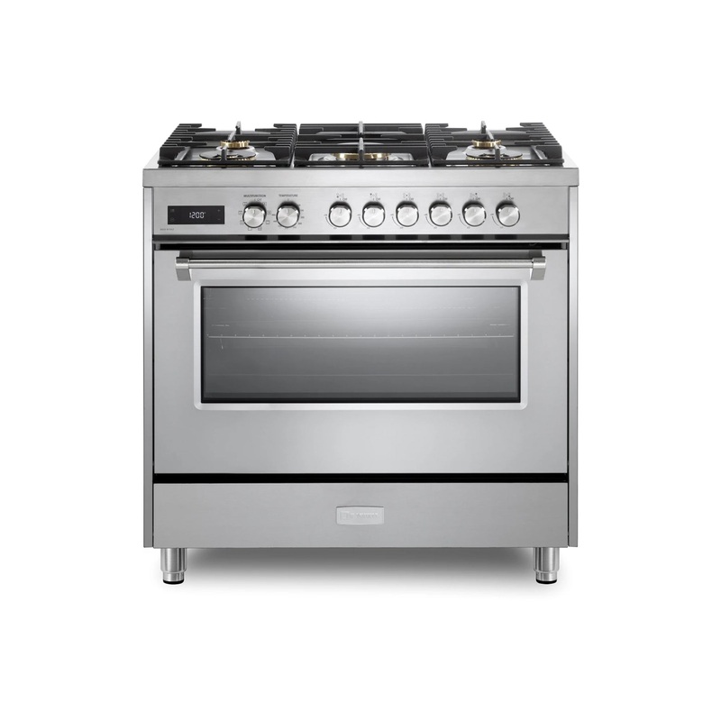 Verona VEFSGE365NSS 36″ Stainless Steel Dual Fuel Range